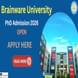 Brainware University PhD Admission 2026 Begins @brainwareuniversity.ac.in, Apply by January 17